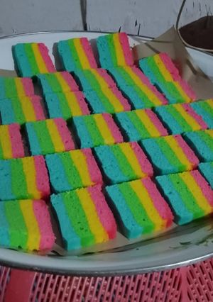 Foto resep Bolu Kukus Pelangi
