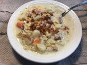 A picture of ham and red potatoes recipes