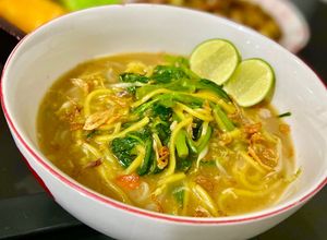 Foto resep Mie Kangkung kuah ebi
