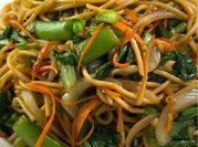 A picture of stir fried pak choi