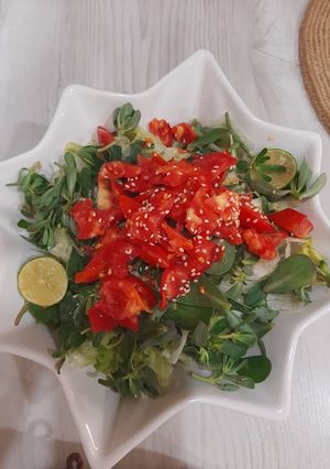 عکسی از دستور سالاد خرفه ای