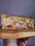 Pastel de jamón y queso