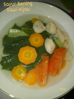 Foto resep Sayur Bening Sawi Hijau