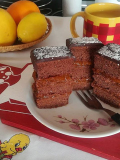 Csokis-sárgabarackos süti recept fotója