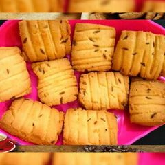 Eggless Atta Biscuits (without oven) A picture of Eggless Atta Biscuits (without oven).
