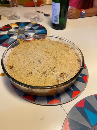 Recipe Apple and raisin crumble - comfort food which So Delicious