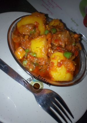 A picture of Leftovers (Potatoes in stew).