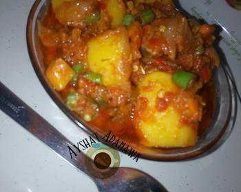 Popular Cuisine Leftovers Potatoes in stew Very Delicious
