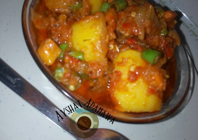 Leftovers (Potatoes in stew)