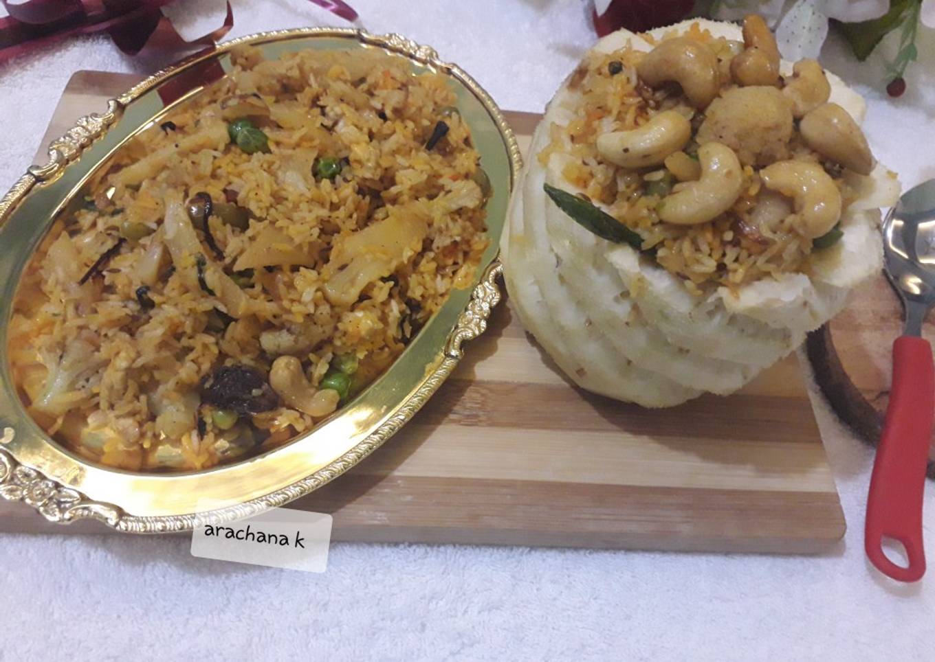 Pineapple biryani very authentic flavor