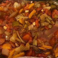 A picture of Cabbage Soup in Crockpot.