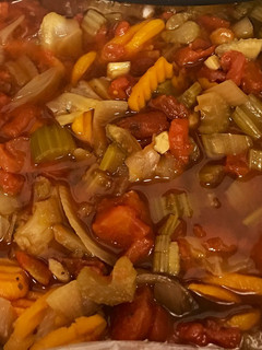 A picture of Cabbage Soup in Crockpot.