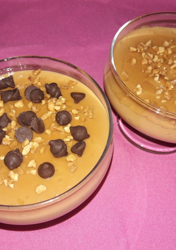 Una foto de Postre de Maicena con Dulce de Leche