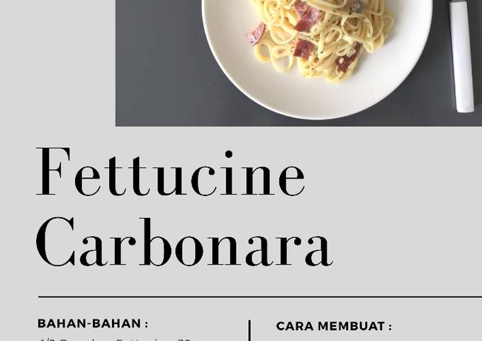 Fettucine Carbonara