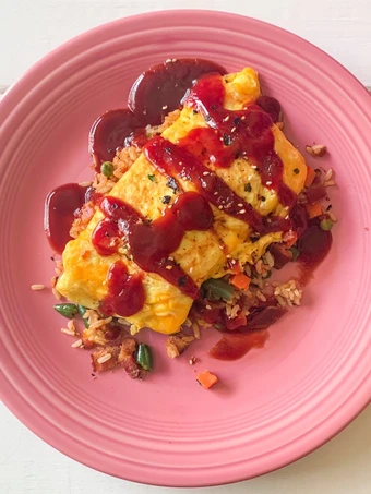 Easy Steps to Make Japanese Omelette with Okonomiyaki Sauce (お好み焼きオムレツ) the Can Spoil the Tongue So Delicious