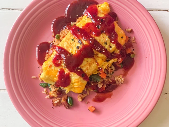 Recipe Japanese Omelette with Okonomiyaki Sauce (お好み焼きオムレツ) the Awesome  So Delicious