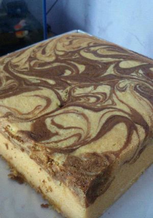 Foto resep Cake marmer moka