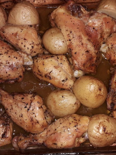 Una foto de Pollo al horno con mucho sabor