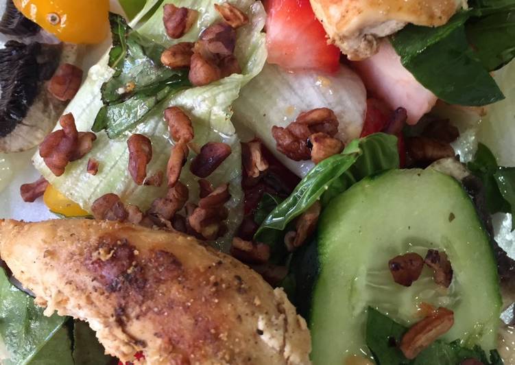 Fajitas de pollo con ensalada 🥗 #mirecetarioMx