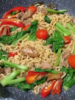 Foto resep Mie ayam goreng kailan