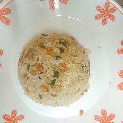 Stir fry vegetable rice A picture of Stir fry vegetable rice.