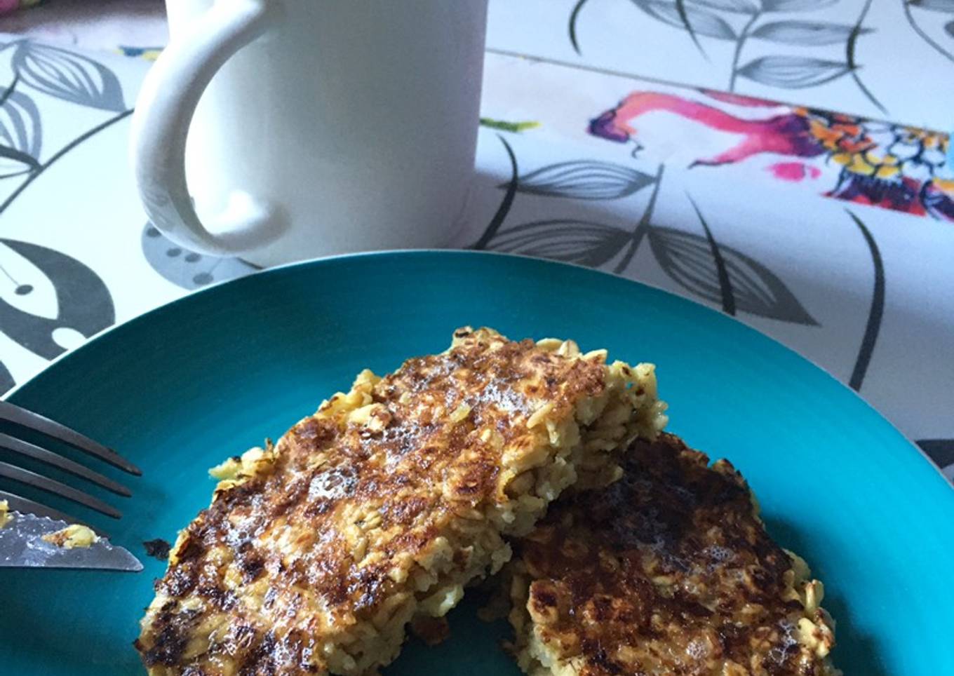 Panqueques de avena y manzana 🍏