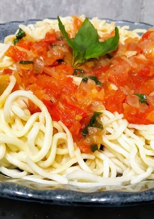 Una foto de Fideos al huevo