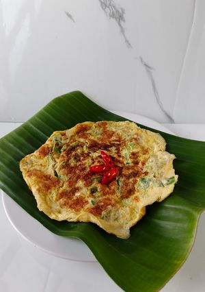 Foto resep Telur Dadar Daun Pisang
