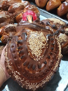 Una foto de Pan de muerto tradicional de la costa Oaxaqueña