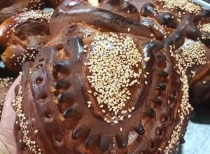 Una foto de Pan de muerto tradicional de la costa Oaxaqueña