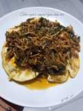 Telur ceplok sambal ijo ikan teri