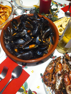 Una foto de Mejillones al vapor