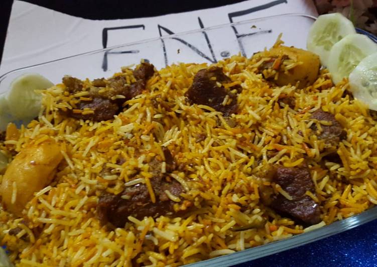 Recipe of Quick Sindhi beef biryani