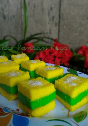 Foto resep Cake Pandan Kaya #beranibaking