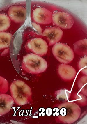 عکسی از دستور ژله هندونه + موز ⭐
