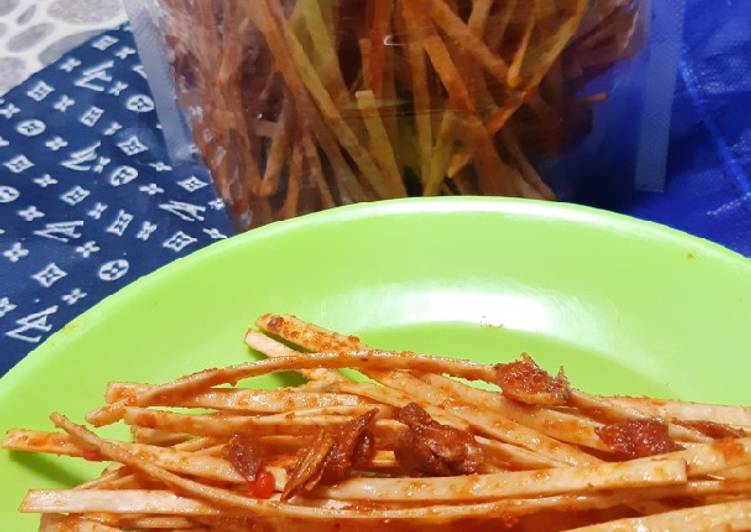 Resep Mie Lidi / Mie Biting Bumbu Basah, Lezat