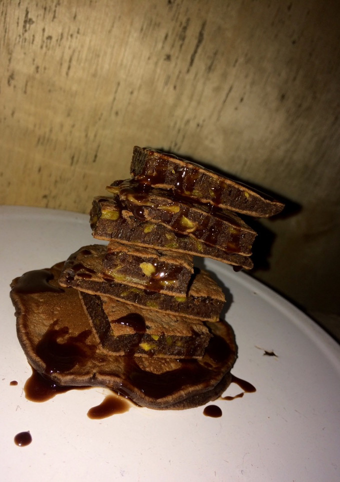 Foto resep Pancake cokelat mangga