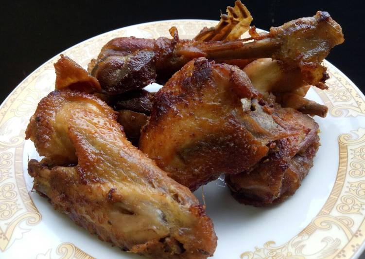 Cara Gampang Membuat Ayam goreng kalasan (ayam kampung) Anti Gagal