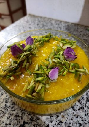 عکسی از دستور شله زرد💛