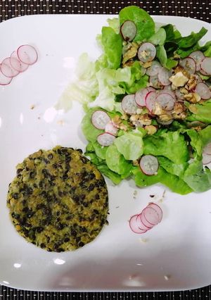 Une photo de 🌿Galette veggie aux 2 lentilles