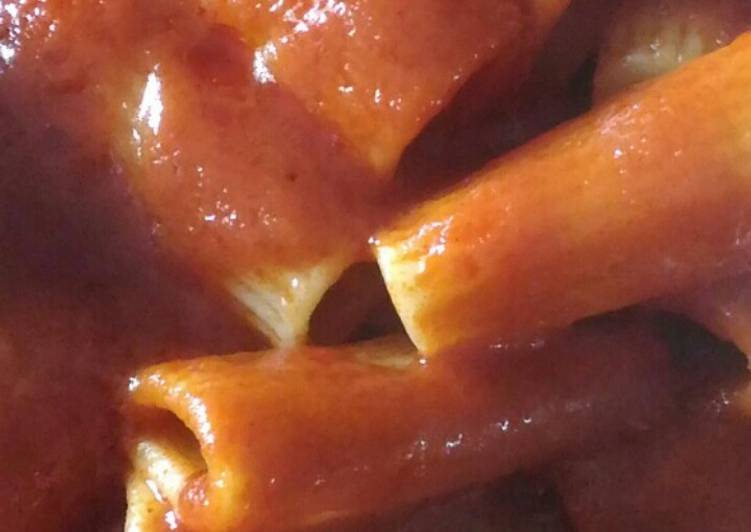 Rigatoni al ragù di spezzatino