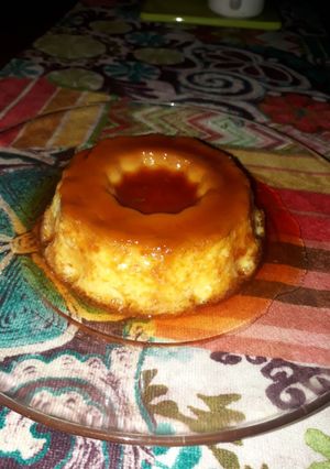 Una foto de Flan casero