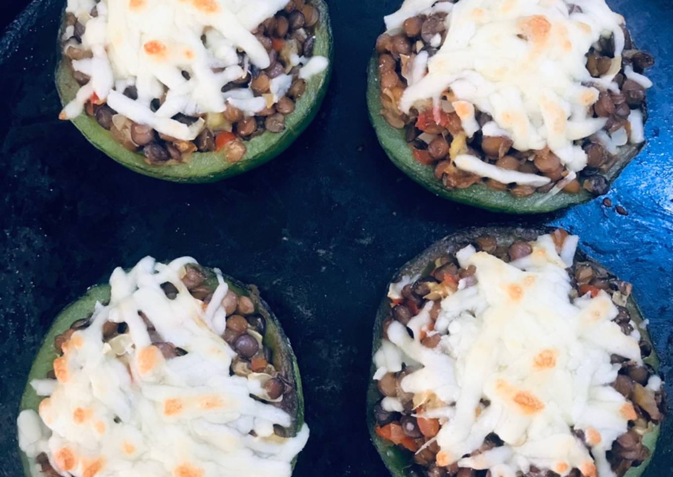 Zapallitos rellenos vegetarianos