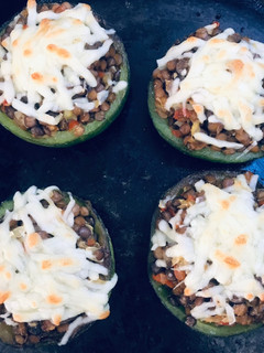 Una foto de Zapallitos rellenos vegetarianos