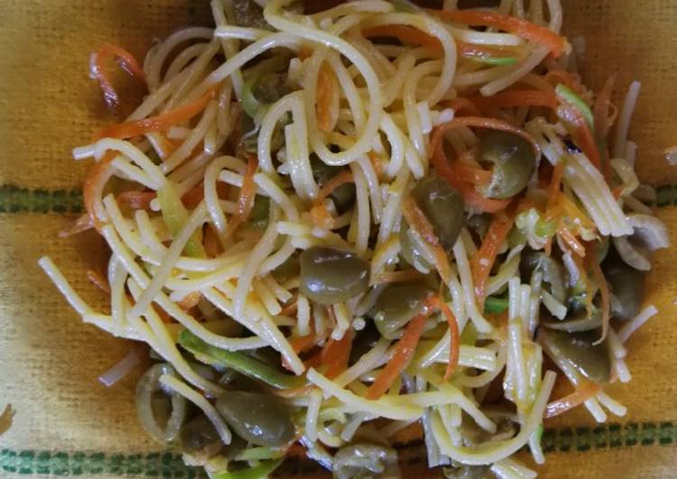 Spaghetti con verdure gluten-free