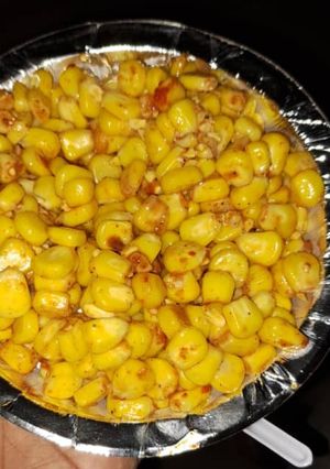 A picture of Spicy Massala Corn Chat.
