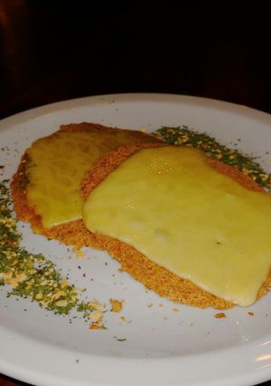 Una foto de Milanesa de soja/ soya