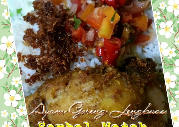 Ayam Goreng Lengkuas (Bumbu Instan) & Sambal Matah