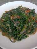 Stir fry kangkung belacan