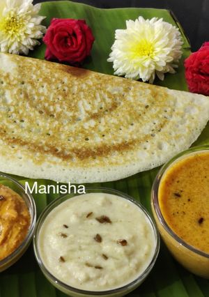 A picture of Bhagar Dosa(Barnyard Millet).